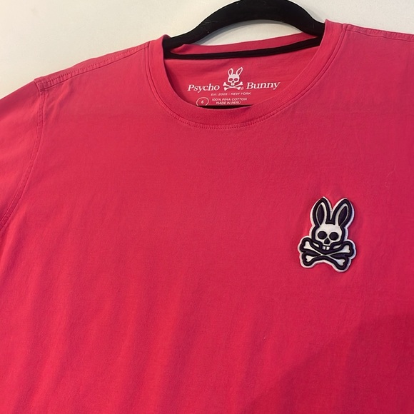 Psycho Bunny Hot Pink T-Shirt - Picture 2 of 7